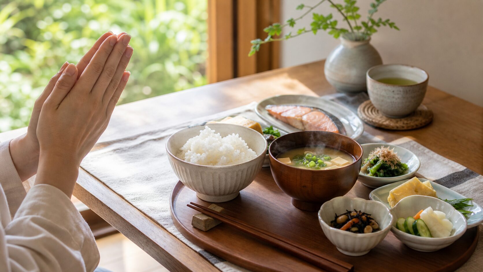 いただきますとごちそうさまの意味を、由来・歴史・神道や仏教との関係、海外の反応から解説。食前後の感謝の文化、手を合わせる所作、ごちそうの語源、日本だけの習慣なのかまで紹介します。
