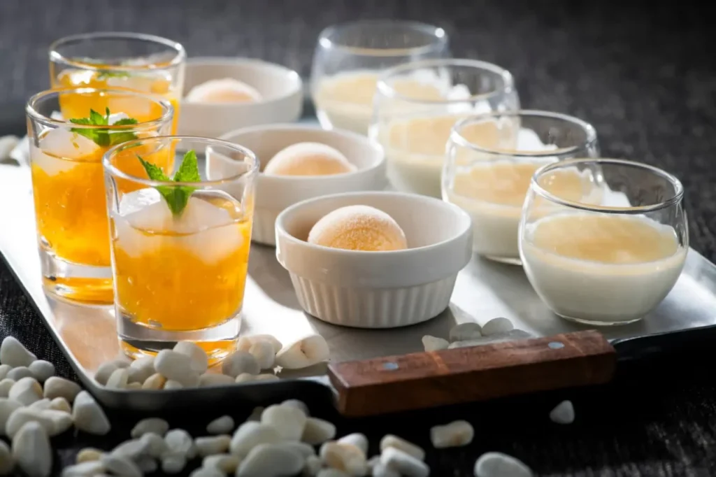 佐渡産フルーツをふんだんに使用したデザート