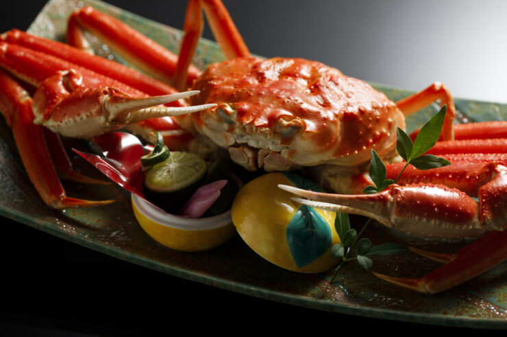 冬季限定「活ずわいがにプラン」（活ガニ付き特別会席）