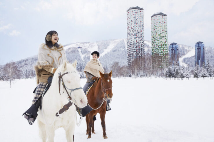星野リゾート トマム「白銀の乗馬体験」