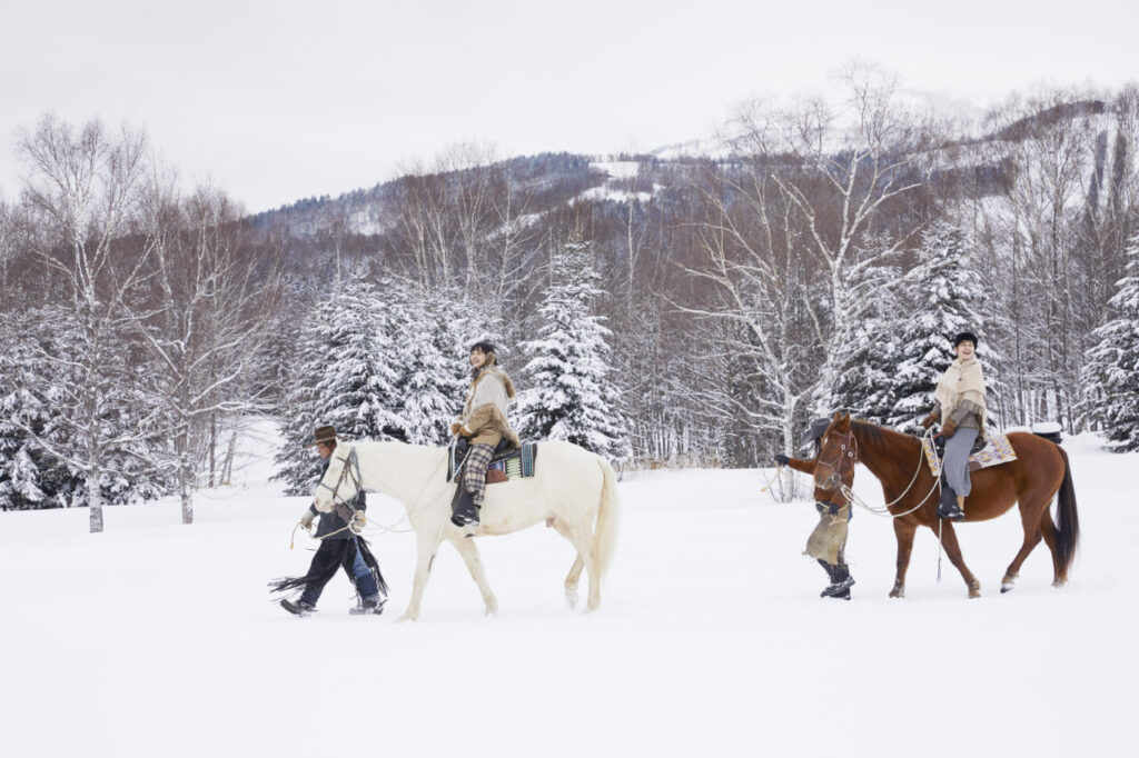 白銀の乗馬体験