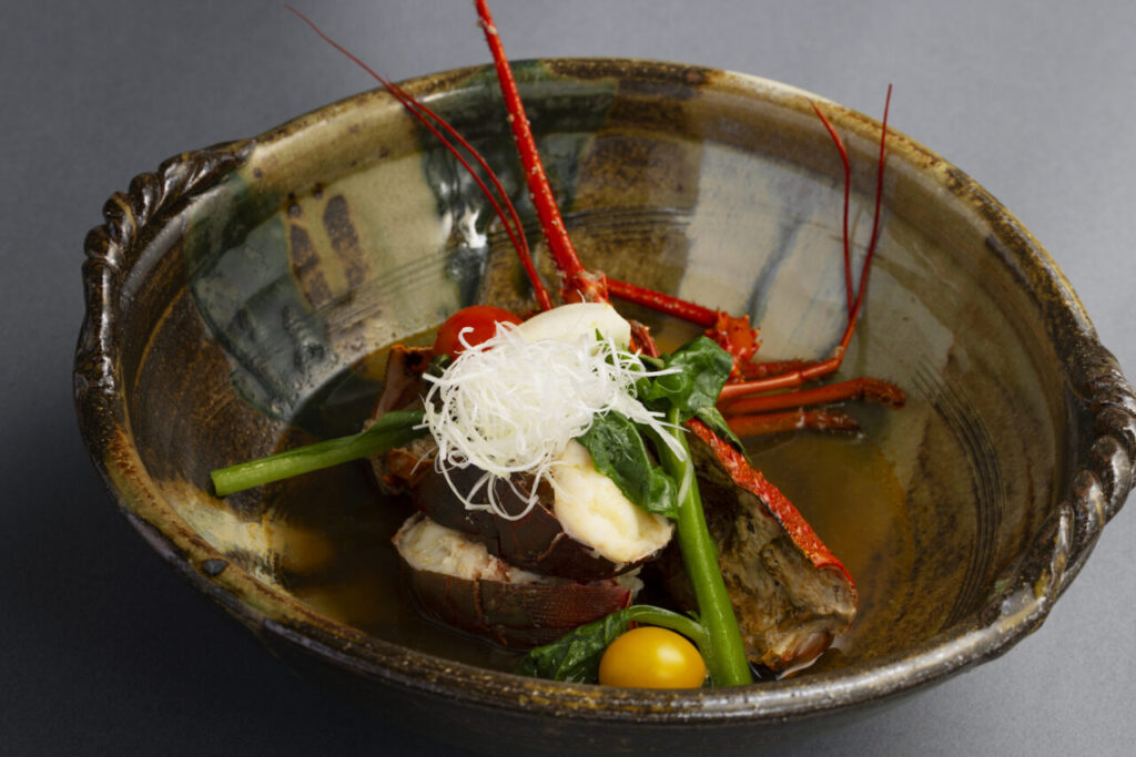 一人一尾を贅沢に使用した伊勢海老