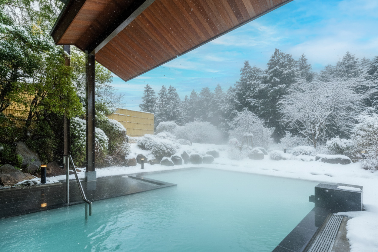 雪見風呂（イメージ）