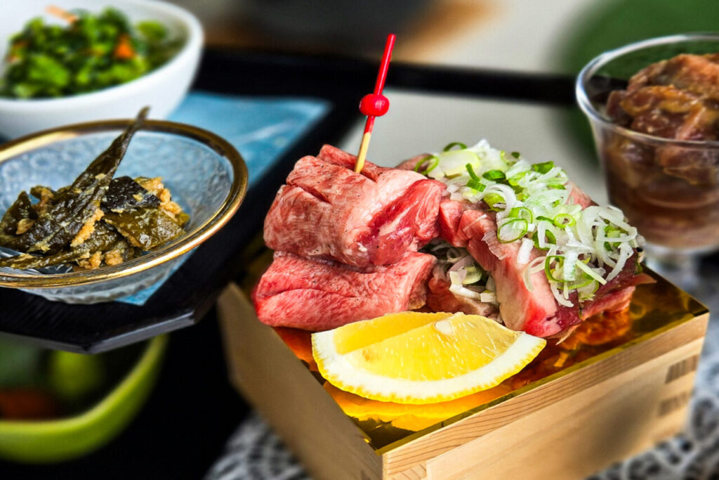 贅沢な牛たん3種盛り