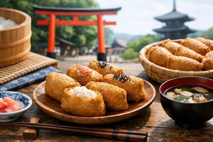 いなり寿司の発祥や名前の由来、助六寿司、地域差、海外での受け取られ方を通して、日本の食文化にどのように定着してきたのかを解説します。