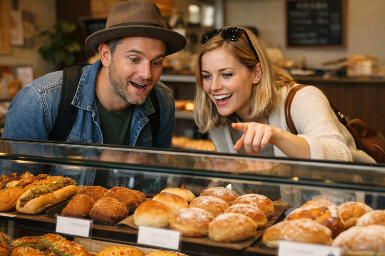 炭水化物×炭水化物、揚げパン、甘いパン。日本の普通のパン屋が、パン文化の本場の人ほど驚かれる理由を、歴史・味・日常性から解説。観光体験としての魅力と、日本独自の受容構造を読み解きます。