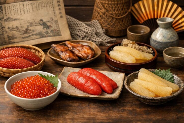 日本では、なぜ魚卵が忌避されず食文化として定着したのか。筋子・いくら・数の子・明太子の歴史と、世界との違いからその理由を解説します。