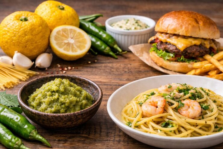 柚子胡椒はなぜ全国に定着し、海外でも使われ始めたのか。原料・起源・使い方から、ワサビとの違い、パスタやファストフードでの活用まで解説します。