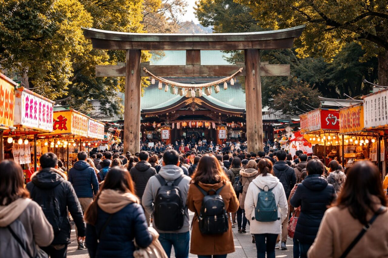 海外旅行客が驚いた日本の年明けと初詣の特徴を、静けさ・神聖な空気・作法・屋台・お金の扱いなどの視点から整理し、日本人向けにわかりやすく解説します。