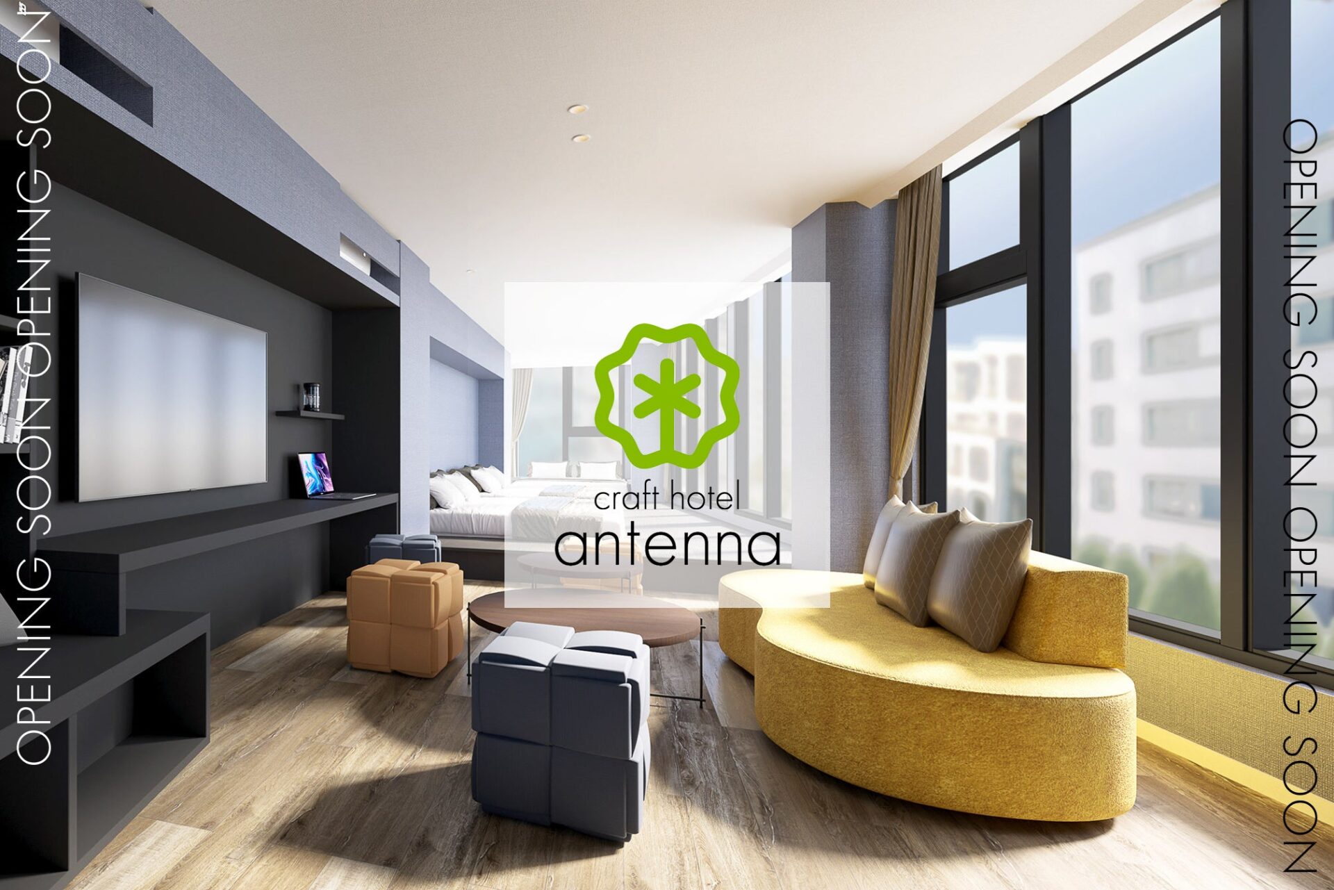 craft hotel antenna SHINJUKU KOENJI 客室イメージ（オープニング告知）