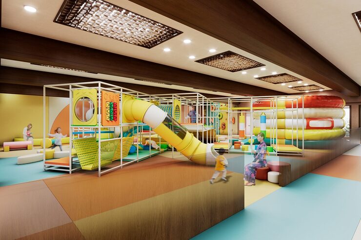 多彩な遊具が完備した屋内キッズパーク