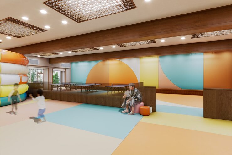多彩な遊具が完備した屋内キッズパーク