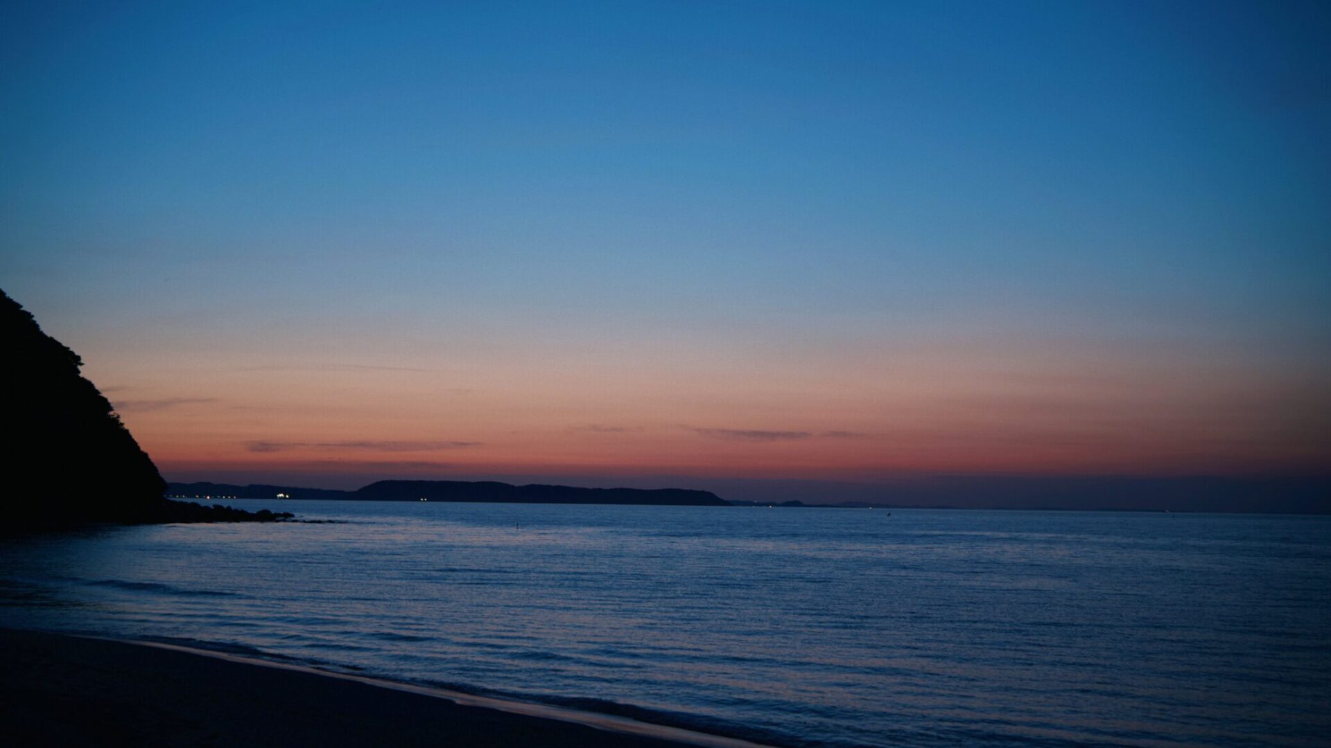 THE SHIKAKA ホテルから見える夕焼け