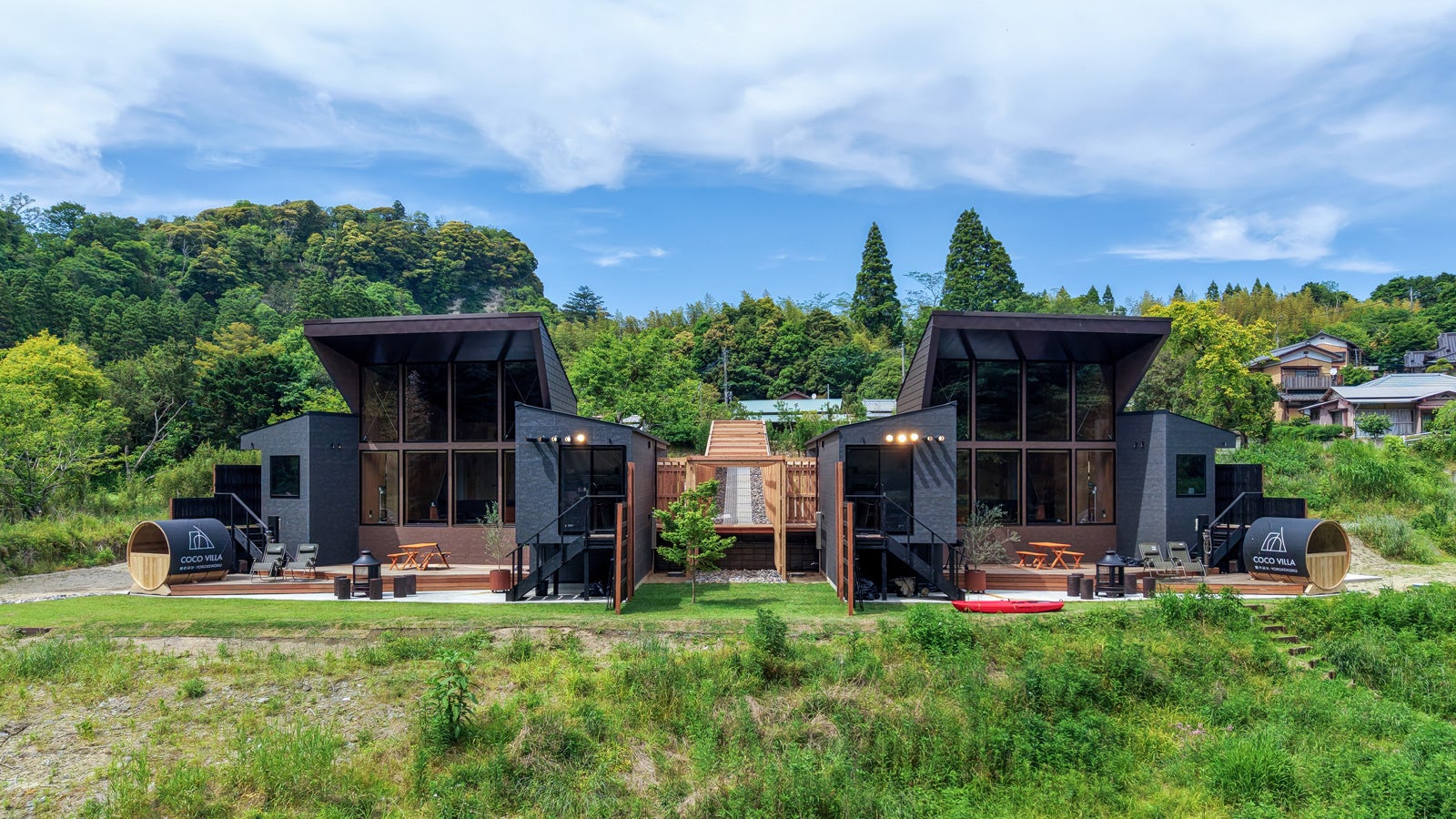 COCO VILLA 養老渓谷が開業、養老川を生かす一棟貸しヴィラの滞在設計