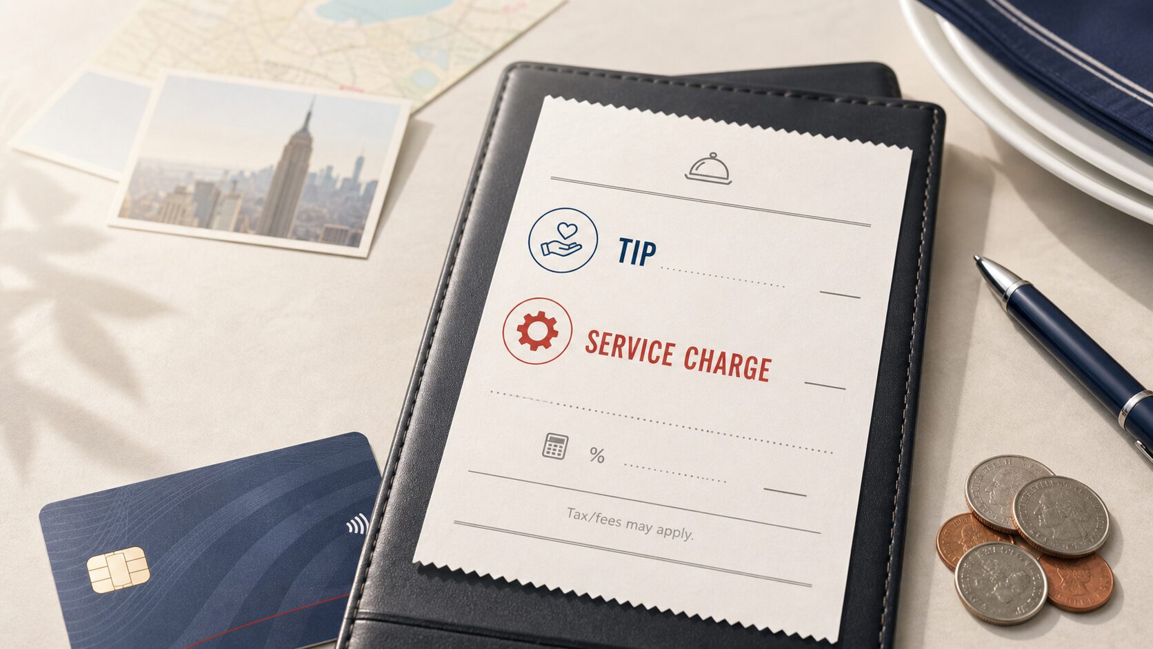 アメリカのService Chargeとは？チップとの違いと従業員に届かない理由
