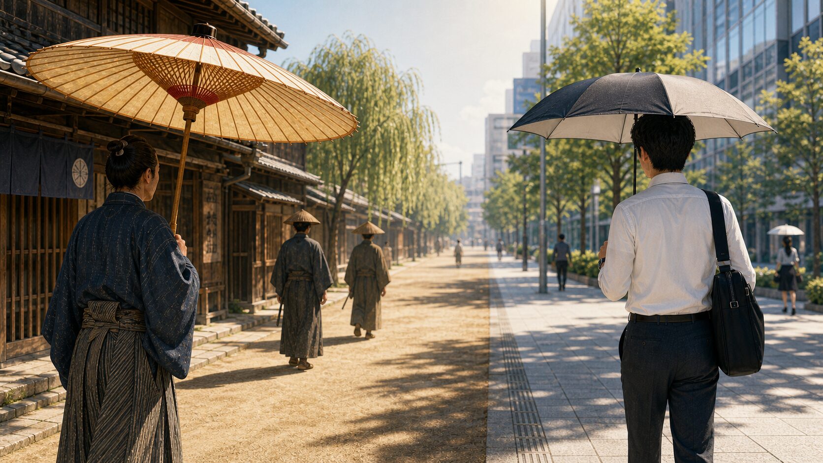 日傘男子は新しい文化ではない｜日傘の起源と歴史